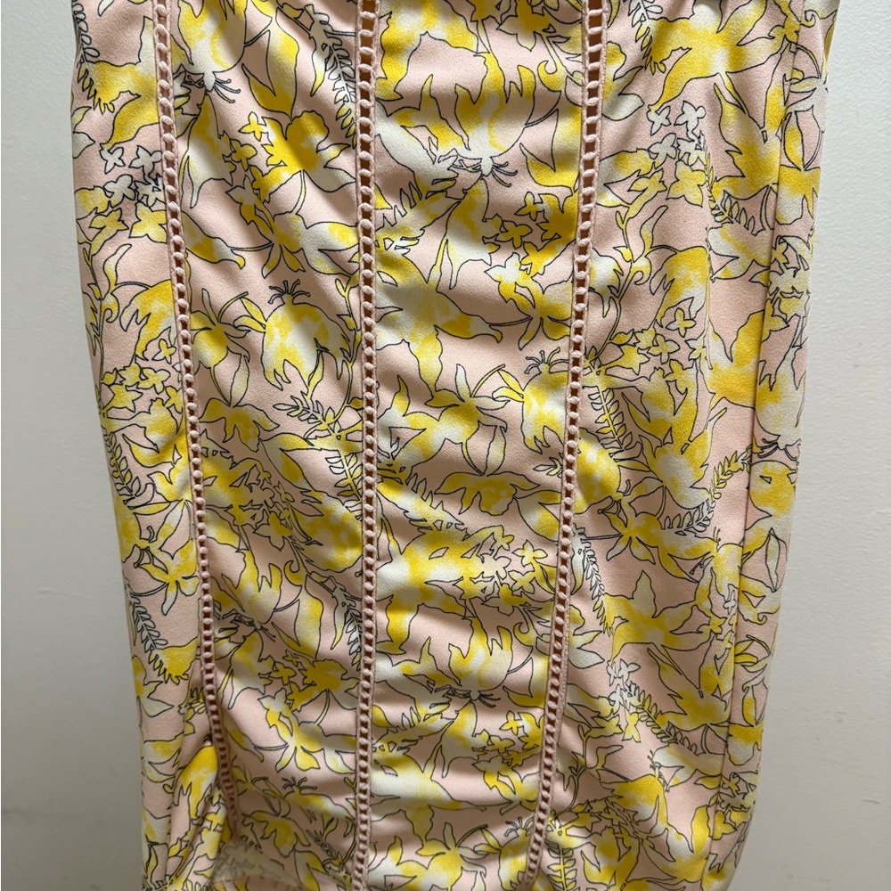 Cato Yellow and Pink Floral Skirt